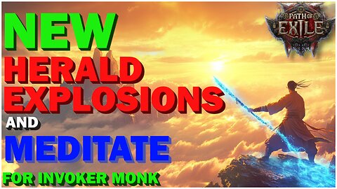Path of Exile 2 - New Herald Explosions and Mediate Tech! Almost Instant Meditate and New Explosions
