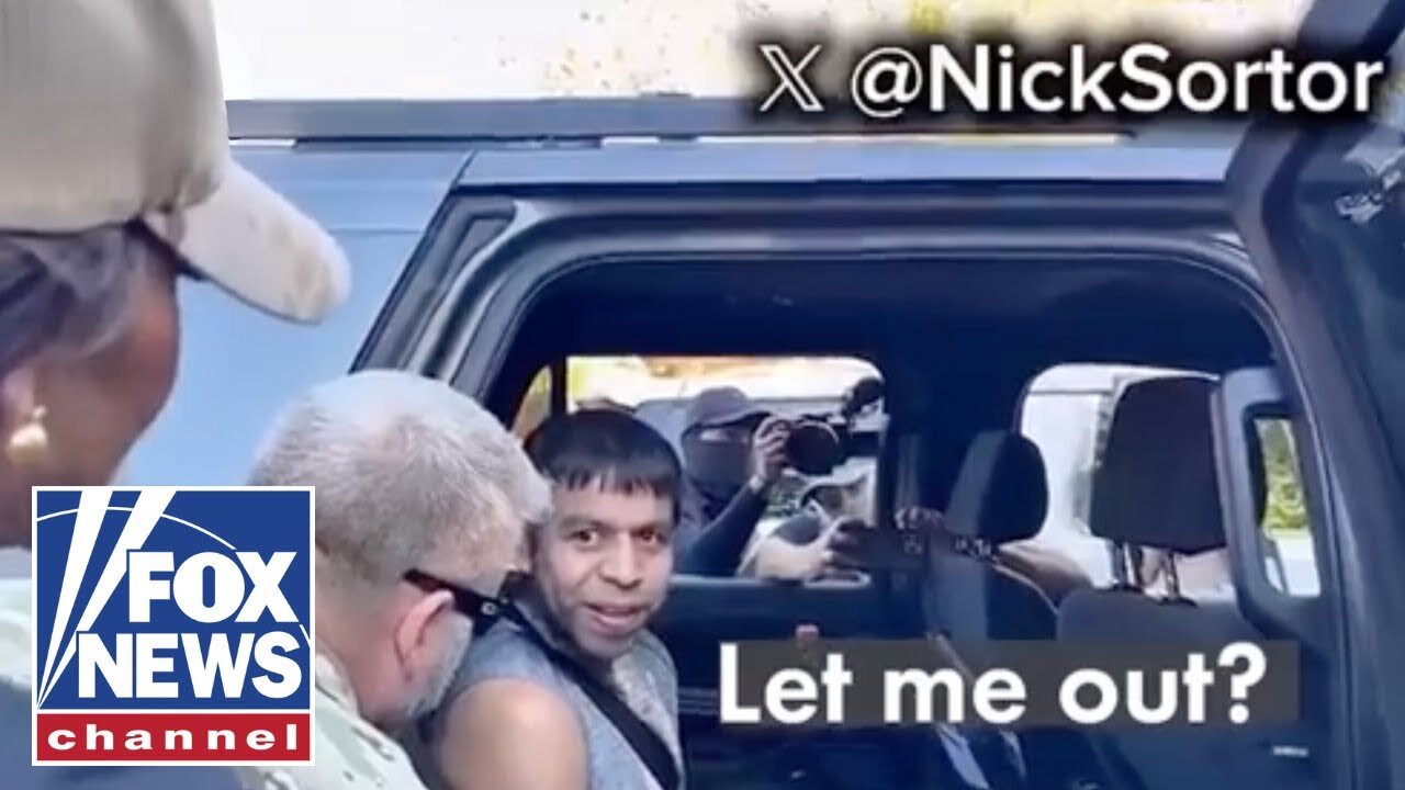 WATCH: Alleged migrant pedophile confronted by Noem during arrest