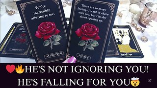 ❤️🔥HE'S NOT IGNORING YOU! HE'S FALLING FOR YOU🤯LOVE TAROT💖
