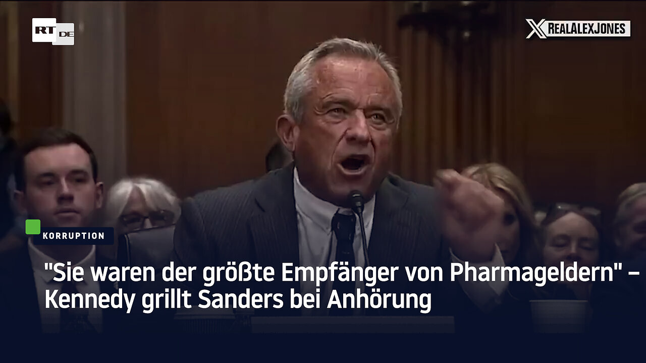 "Sie waren der größte Empfänger von Pharmageldern" – Kennedy grillt Sanders bei Anhörung