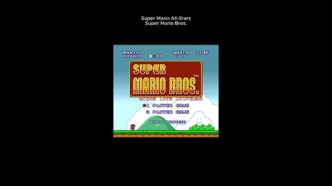 Super Mario Bros 1-1 All Stars