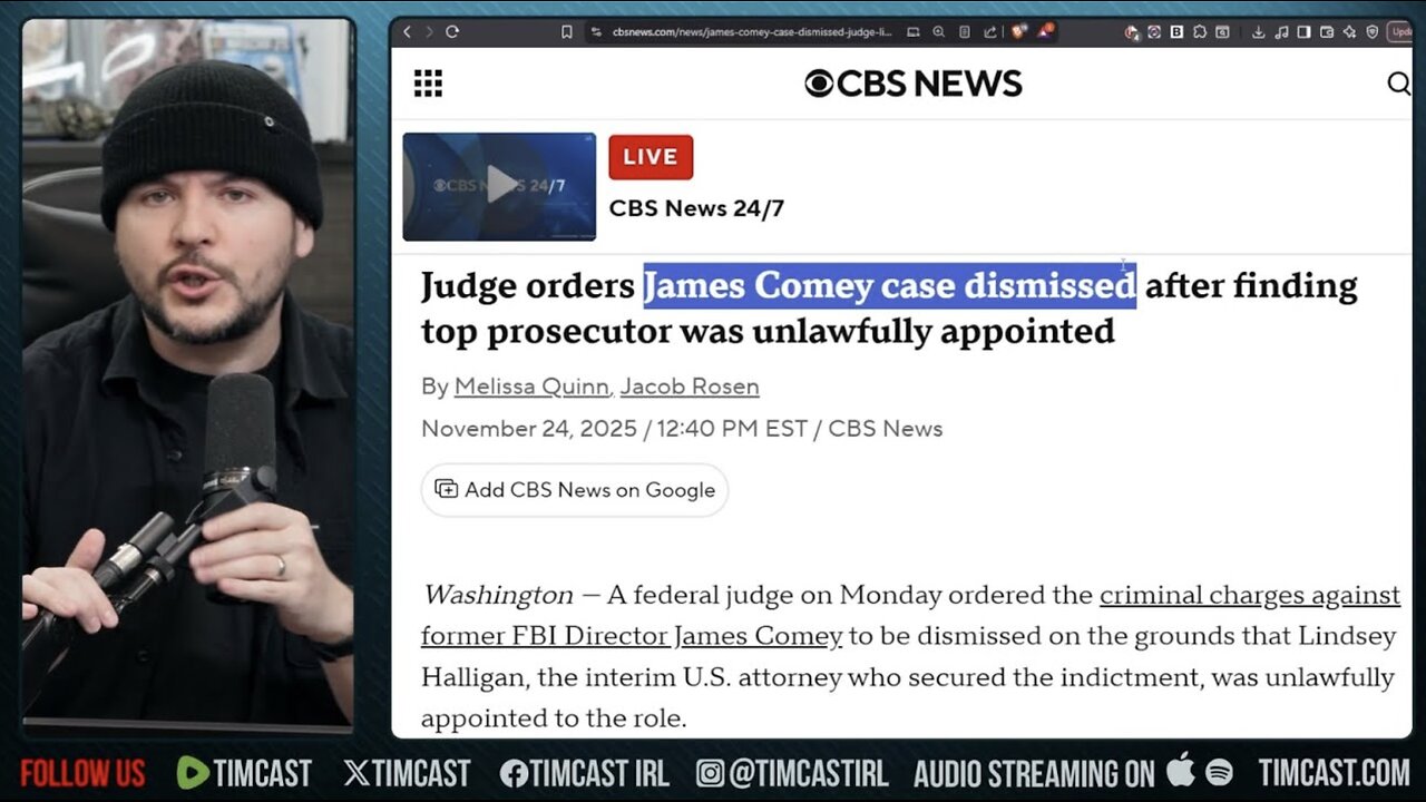 COMEY INDICTMENT DISMISSED