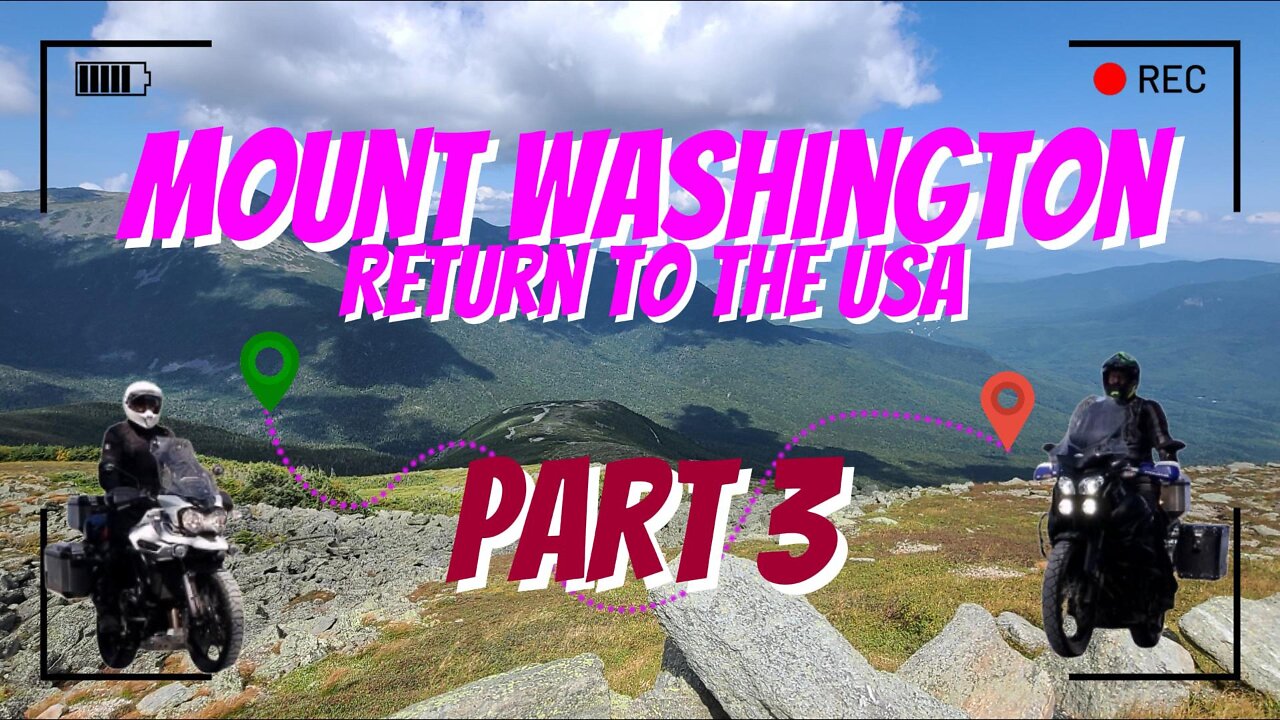 Mount Washington Return to USA Part 3 - Down the Mountain to North Conway.