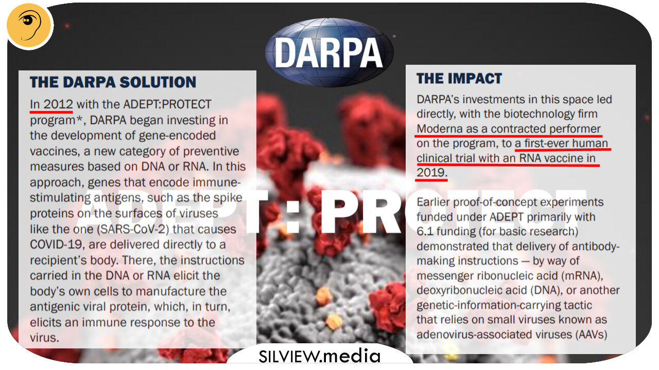 "IT WAS DARPA THAT CAME UP WITH THE MRNA INJECTIONS, NOT PFIZER OR MODERNA" - DR. PETER MCCULLOUGH