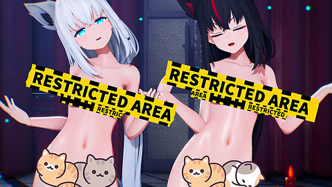 【MMD ホロライブ 4K/60fps】《Sh◯rak◯mi Fub◯ki (白◯上フ◯キ) Kur◯kami F◯buki (黒◯上フ◯キ)》~《HIMEHINA『LADY CRAZY』》