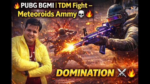 🔥 PUBG BGMI | TDM Fight – Meteoroids Ammy DOMINATION 💀🔥