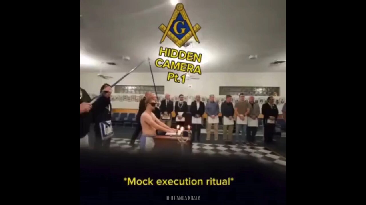 🚨 Hidden Camera of U.S. Freemasons 'Master Mason' Initiation Ritual