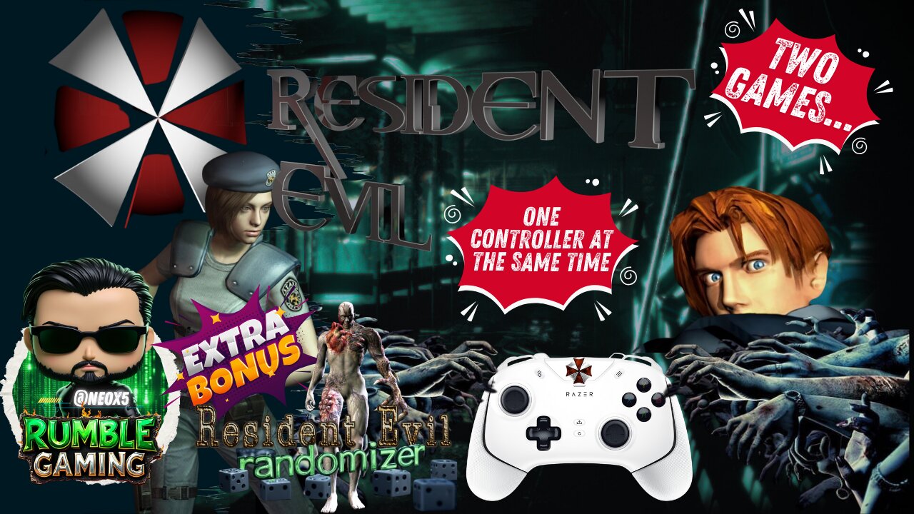 Resident Evil Challenge Runs || Two games one contorller || Ranomdizer || #RumbleGaming