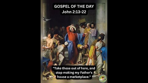 GOSPEL OF THE DAY (11/09/2025) John 2:13-22