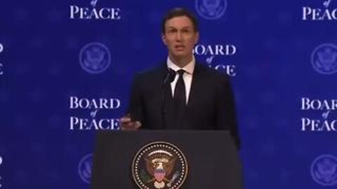 Jared Kushner unveils a slide show showing the "master plan " for the future of Gaza
