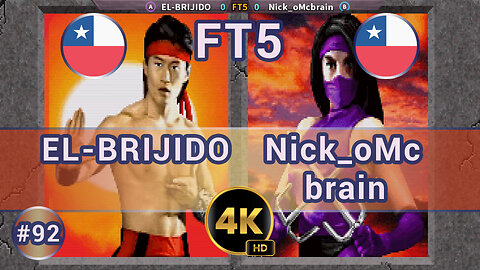 Mortal Kombat 2 - 🇨🇱 EL-BRIJIDO vs Nick_oMcbrain 🇨🇱 FT5 / 4K 60 FPS #mk2 #mortalkombat2