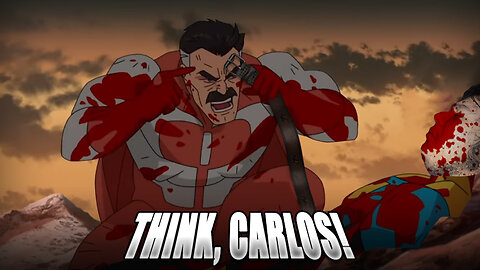 Invincible, but Carlos' Dad is Omni Man