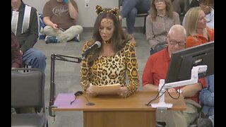 Woman in Cat Outfit Makes School Board Look Foolish