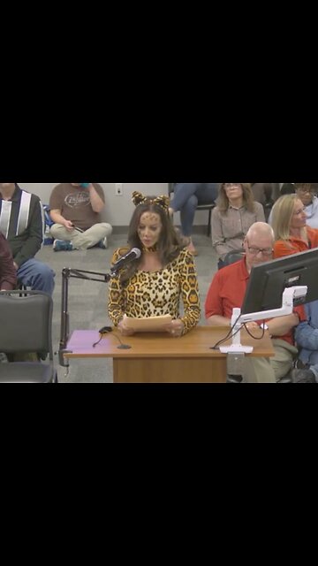 Woman in Cat Outfit Makes School Board Look Foolish