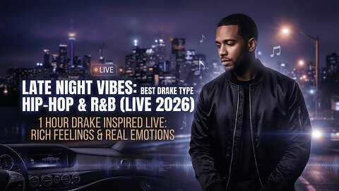 Late Night Vibes: Best Drake Type Hip-Hop & R&B (Live 2026)