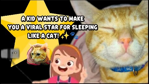 Sleepy cat - You Just Want to Sleep, But a Kid Won’t Let You! 🥲😹🐾