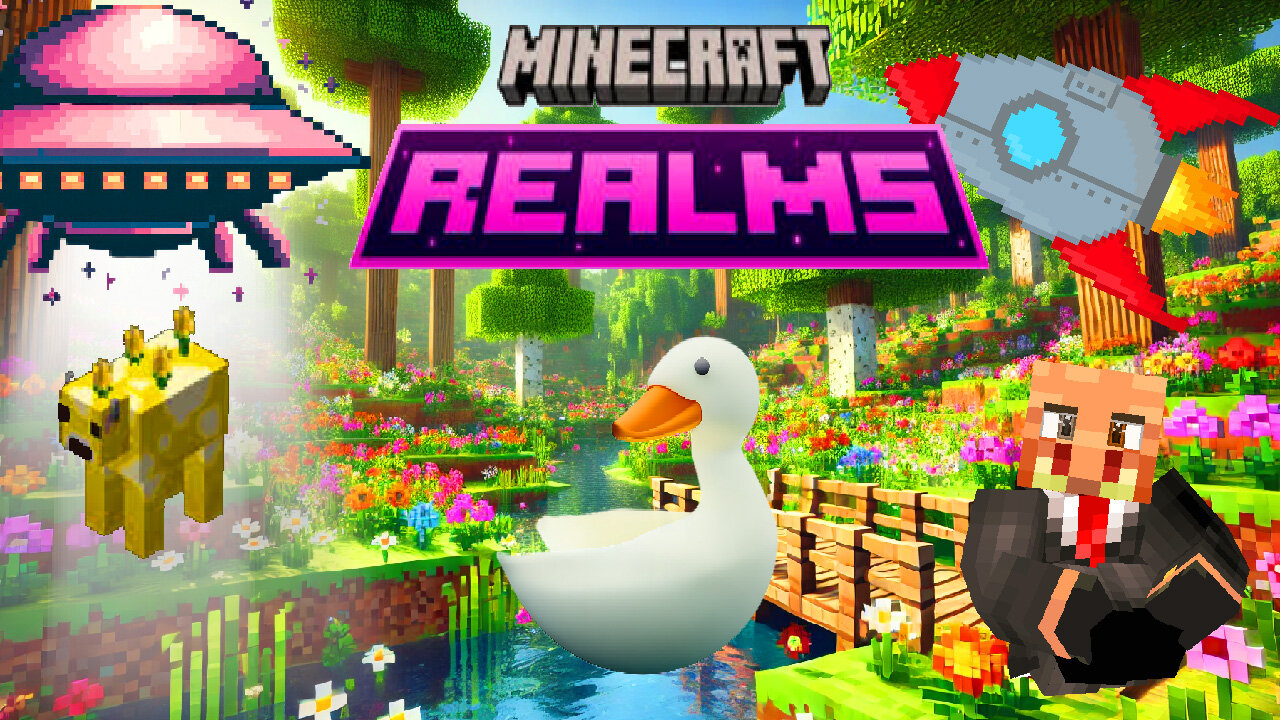 Minecraft Realms: Around the World: Exploring 4 Different Maps