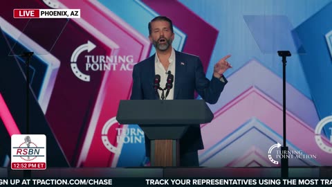 WATCH: Donald Trump Jr. Calls the President Live on Stage at AmFest - 12/21/25