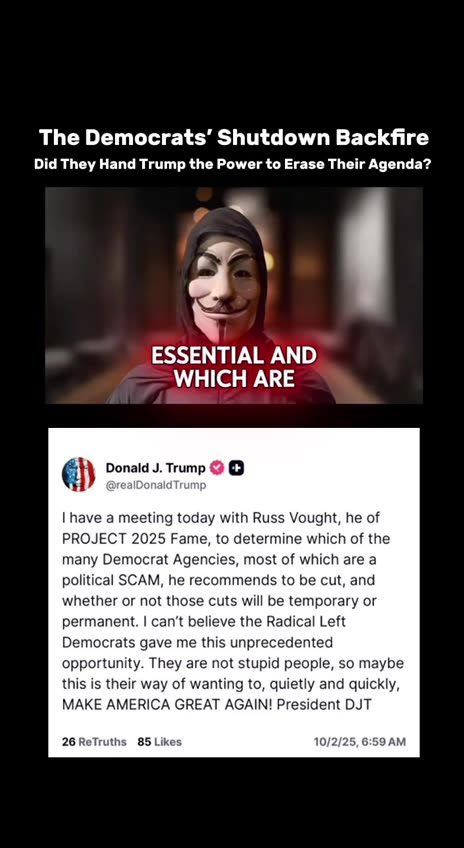 The Democratic Shutdown backfire