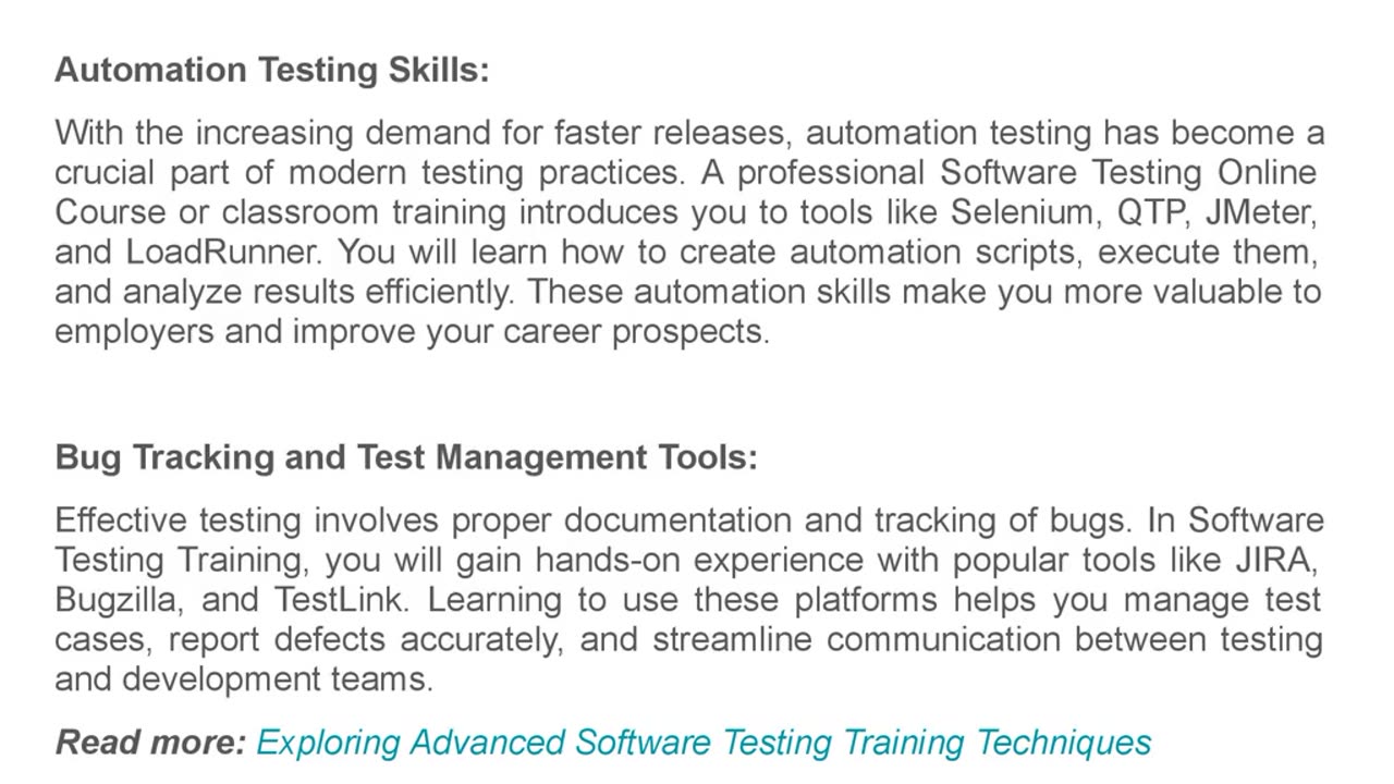 5 Key Skills You Will Learn in Software Testing Training