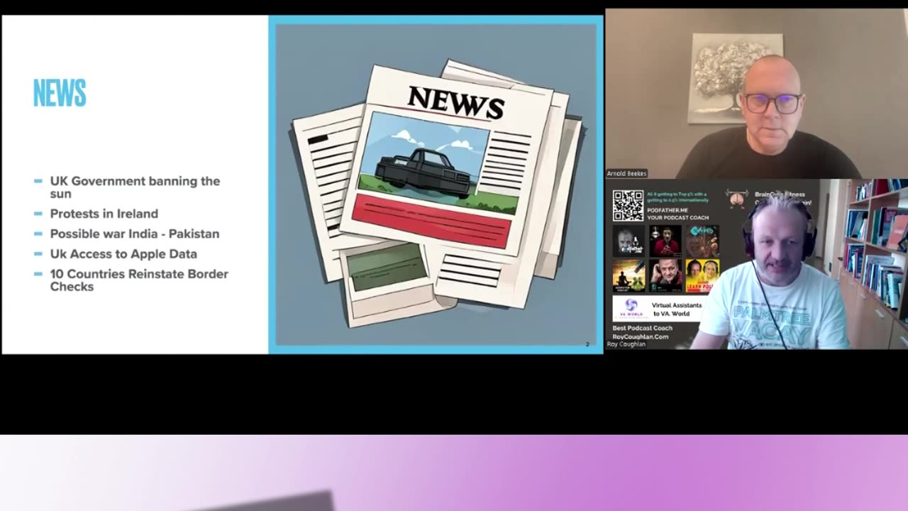 What we are discussing in this weeks show