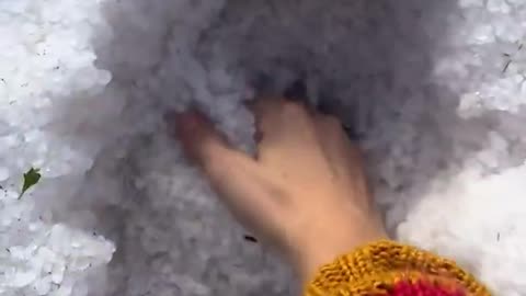 Marble-sized hail pummeled metro Phoenix this week, blanketing the desert like snow.