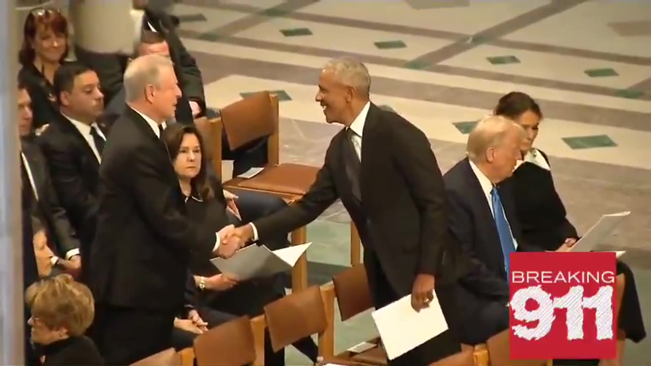 Obama does not shake Trump or Melania's hand " TOP MOMENTS AT JIMMY CARTER'S FUNERAL: