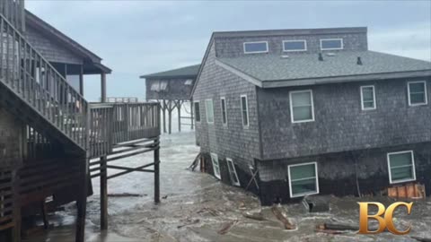 8 houses collapse over 3 days as hurricanes roar off East Coast 