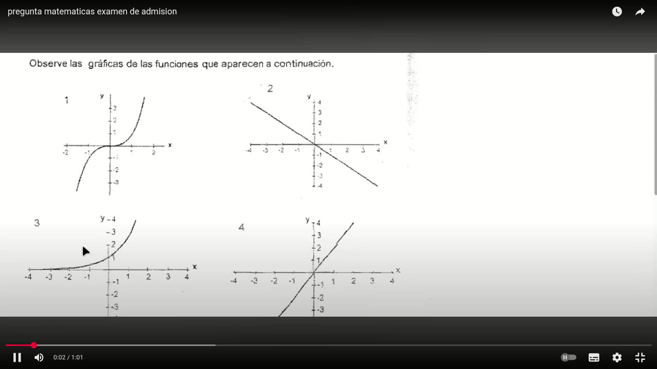 pregunta matematicas examen de admision