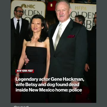 Rip to gene hackman and his wife Besty arakawa and there dog 🐕 🙏🕊🪦🕯03/2/25