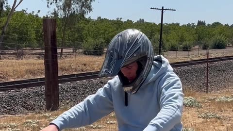 Brothers Used As Pit Bike Ramp