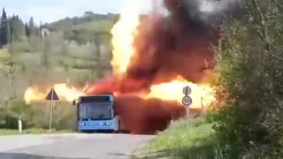 illuminatibot - This is what an electric bus with an exploding battery looks like.