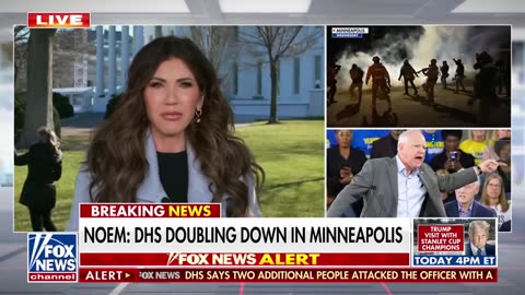 'You let your city burn': Noem says Walz REJECTED federal help amid rising tensions