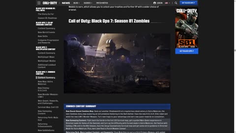 Black Ops 7 Zombies Getting Major Season 1 Update - New Perks, Wonder Weapons And Maps