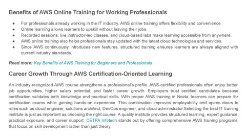 How AWS Training Helps Professionals Stay Competitive in the Cloud Era