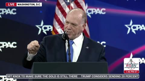 Tom Homan Remarks at CPAC 2025 2/22/2025