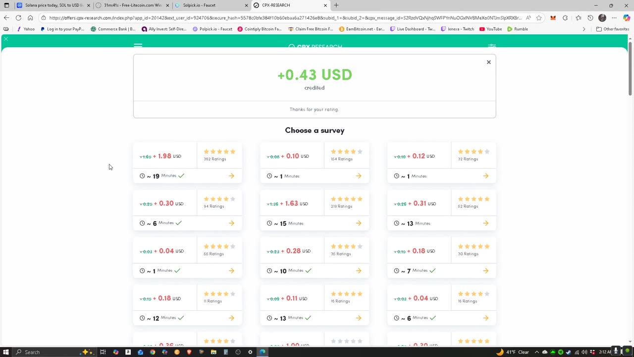 This is What Happens When You Complete a Survey on Solpick.io!