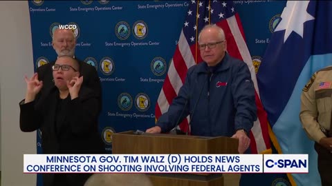 GOV. WALZ: “Quit referring to these folks as law enforcement. They are not law enforcement.”