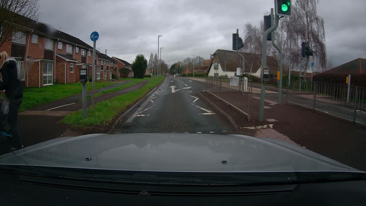 Emergency Brake as Child Runs Into Road