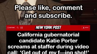 California's Katie Porter Screams at Staffer: ‘Get Out of My F—ing Shot!’