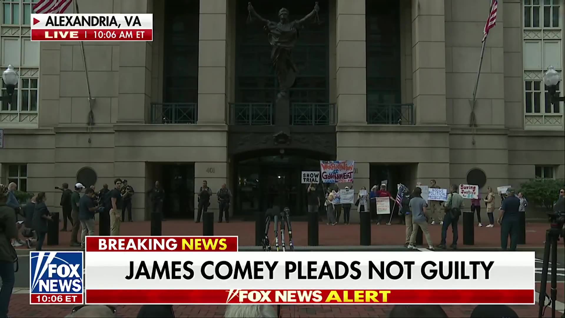 James Comey - Pleads not guilty