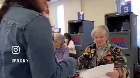 NY Voter Fraud - Refuses To Check ID