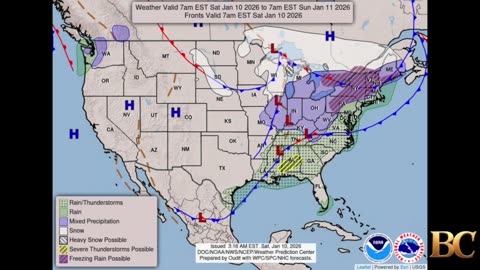 National Weather Forecast (January 10, 2026)