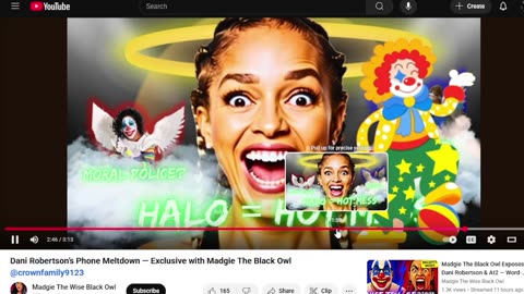 Dani Robertson’s Phone Meltdown — Exclusive with Madgie The Black Owl