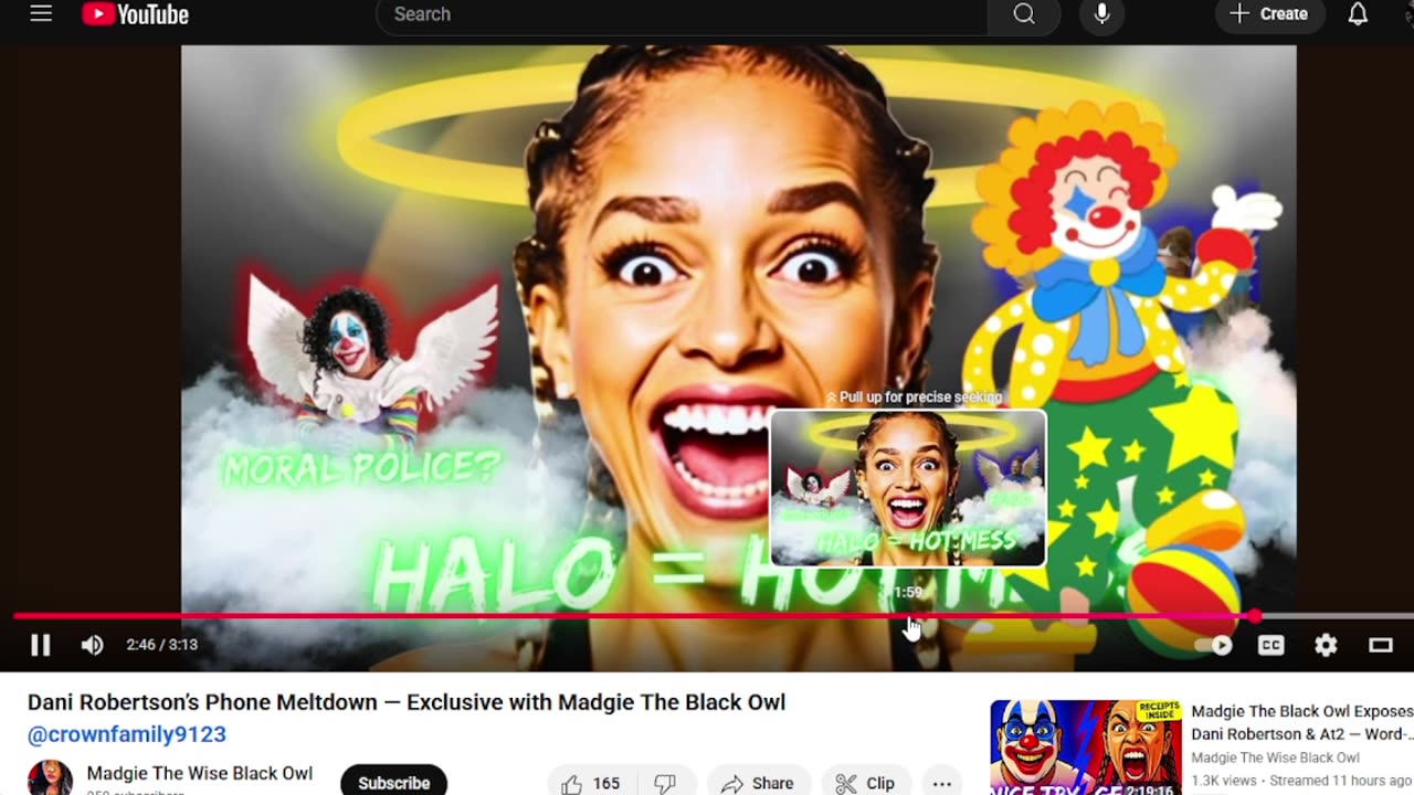 Dani Robertson’s Phone Meltdown — Exclusive with Madgie The Black Owl