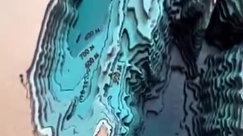 Depths of lake Baikal visualized with layers