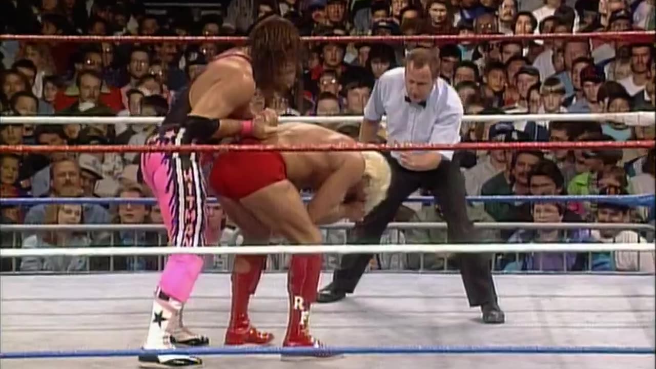 (1992.10.12) Ric Flair vs Bret Hart - WWF