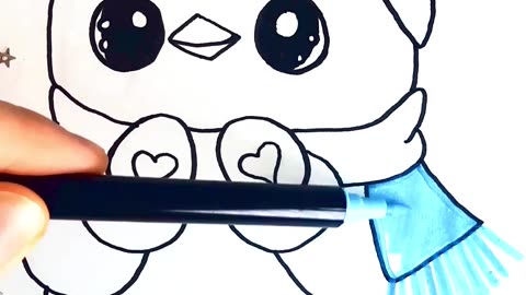 🐧🧣🧤✨ Cozy Penguin in a Scarf & Mittens • Winter Aesthetic Vibe ❄️🤍