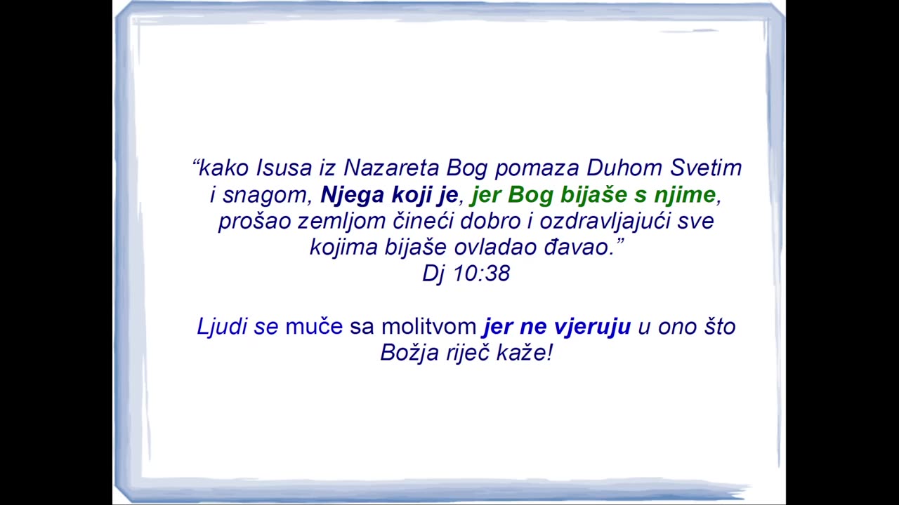 Mučimo se jer ne vjerujemo