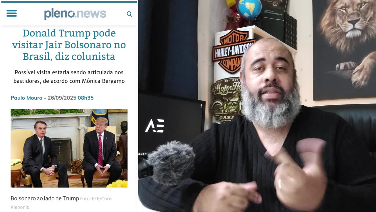 Bolsonaro pode receber uma ilustre visita.